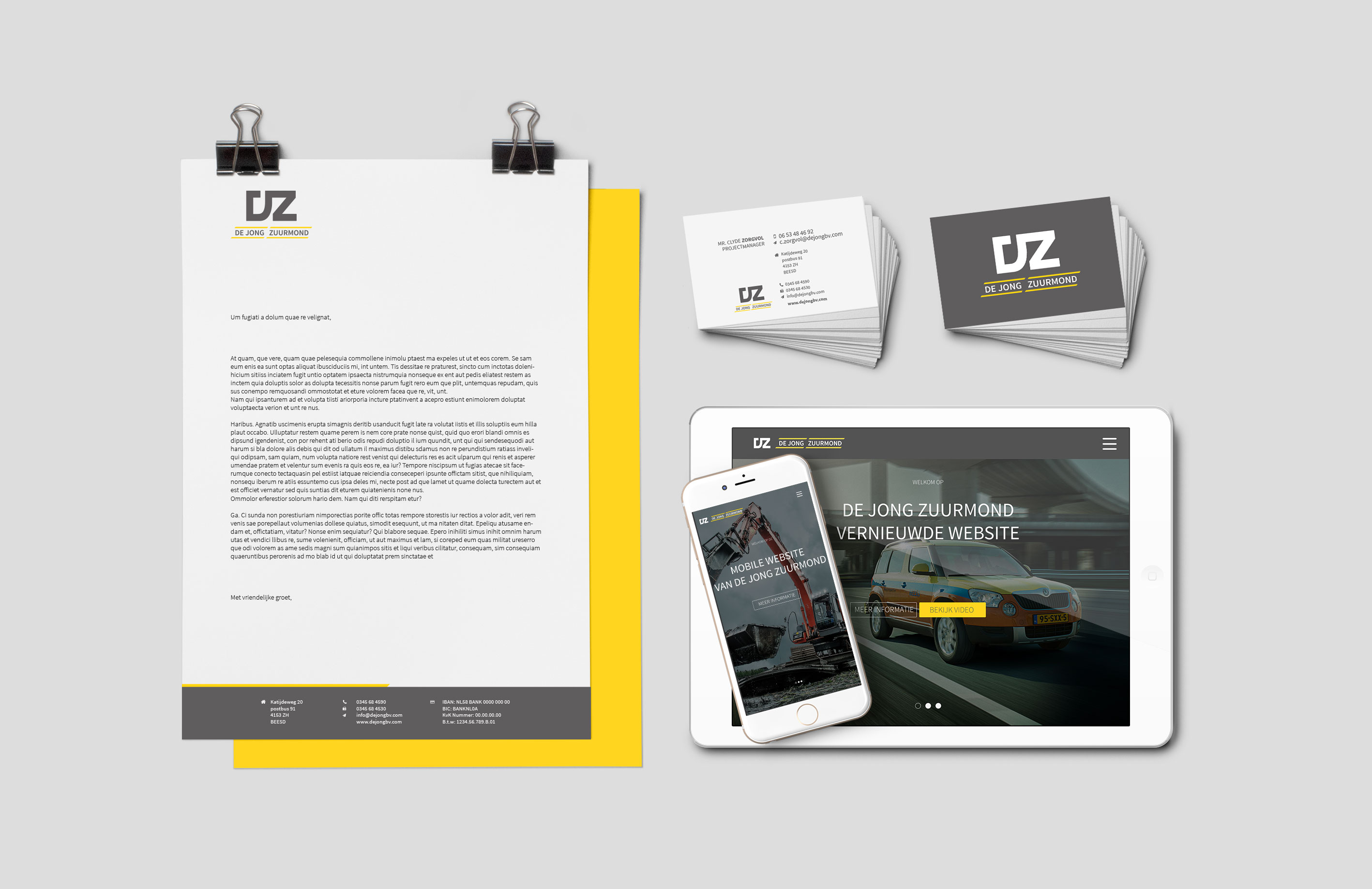 Portfolio Huisstijl De Jong Zuurmond